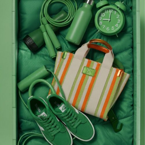 Agatha Ruiz de la Prada Bolso Lona Lineas